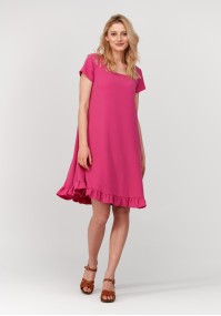 Comfortable dress with square neckline