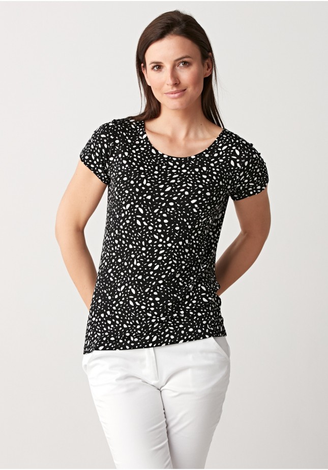 Black blouse with spots
