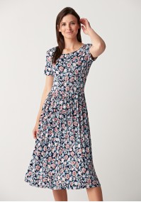 Dress with pink flowers