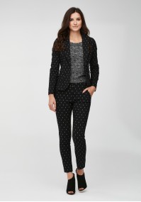 Black pants with small pattern