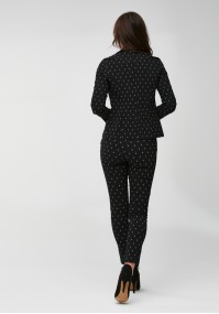 Black pants with small pattern
