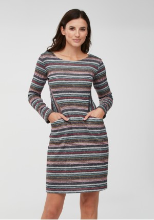 Fitted striped dress