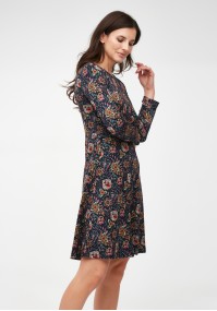 Dress with a floral motif