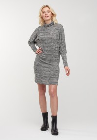 Grey turtleneck dress