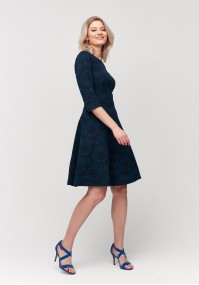 Elegant navy blue dress