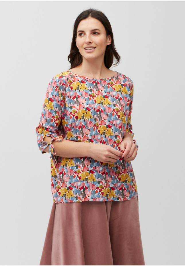 Colorful loose blouse