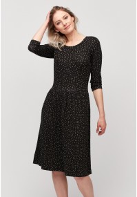 Dress with grey dots