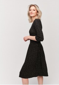 Dress with grey dots