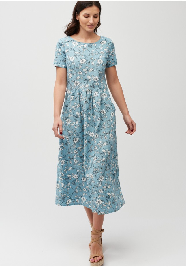 Midi linen dress