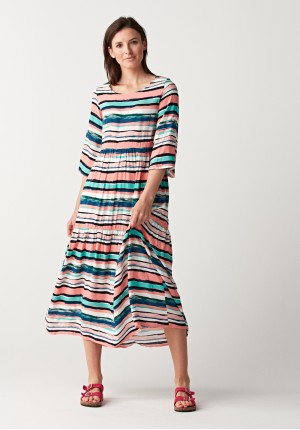 Viscose striped dress