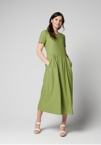 Linen light green dress