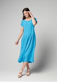 Blue midi dress