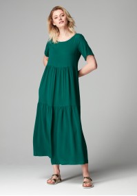 Długa zielona sukienka