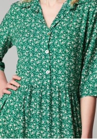 Zielona koszulowa sukienka