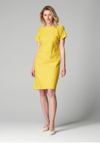 Elegancka żółta sukienka