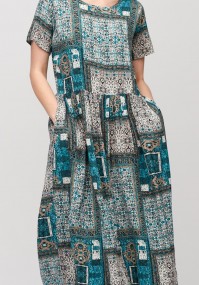 Maxi turquoise dress
