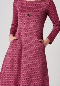 Pink midi dress