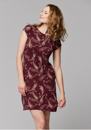Fitted paisley dress
