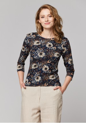 Floristic patterned blouse