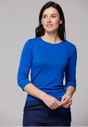 Thin cornflower blue sweater
