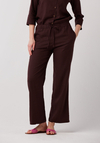 Czekoladowe spodnie z prostymi nogawkami 5096