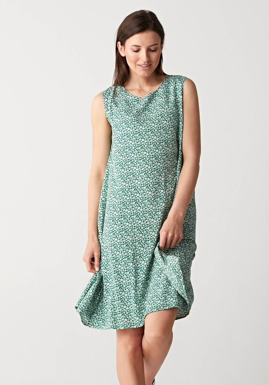 Mini sukienka z falbaną 1071