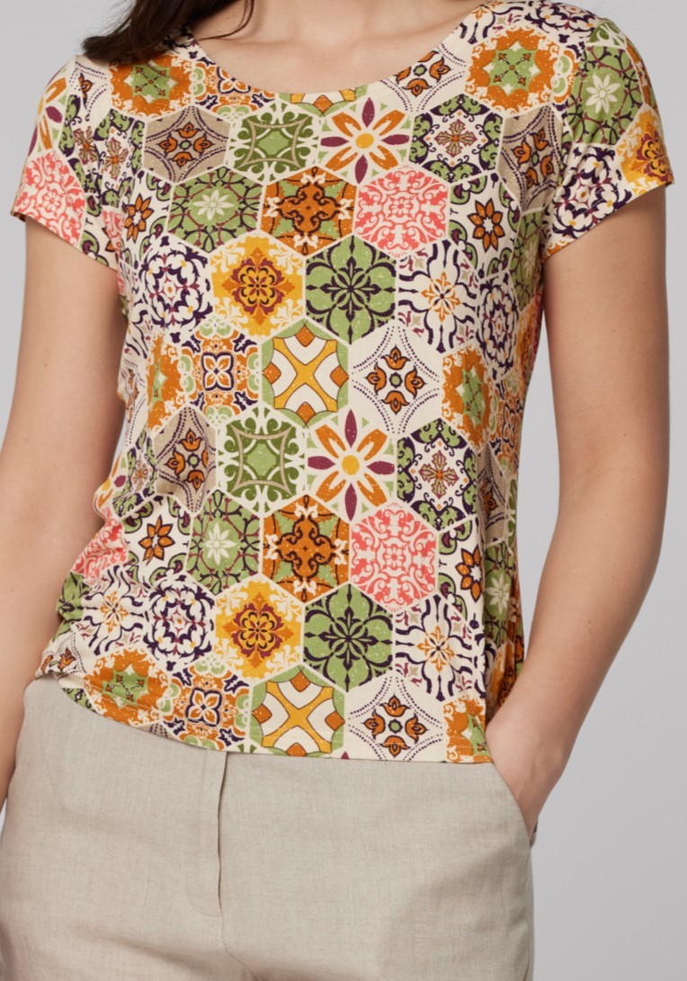 Bluzka w geometryczny wzór 3224