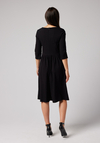 Elegancka czarna odcinana sukienka 1771