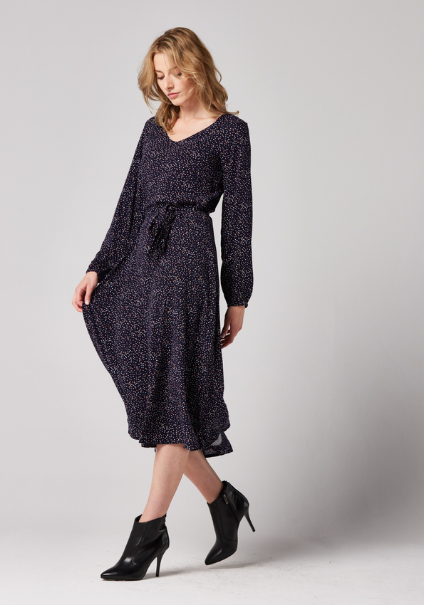 Wiązana sukienka midi 1897