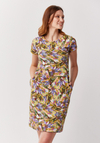 Dopasowana sukienka w listki 1567