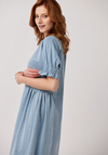 Błękitna prosta sukienka 1197