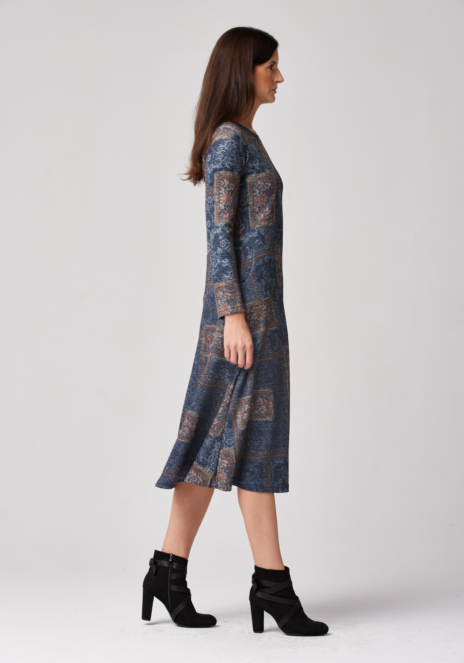 Granatowa sukienka midi 1915