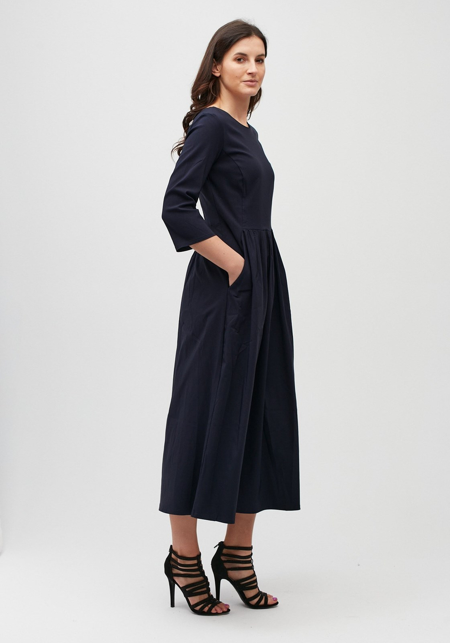 Midi granatowa sukienka 1781
