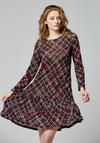 Dzianiowa sukienka w kratkę 1875