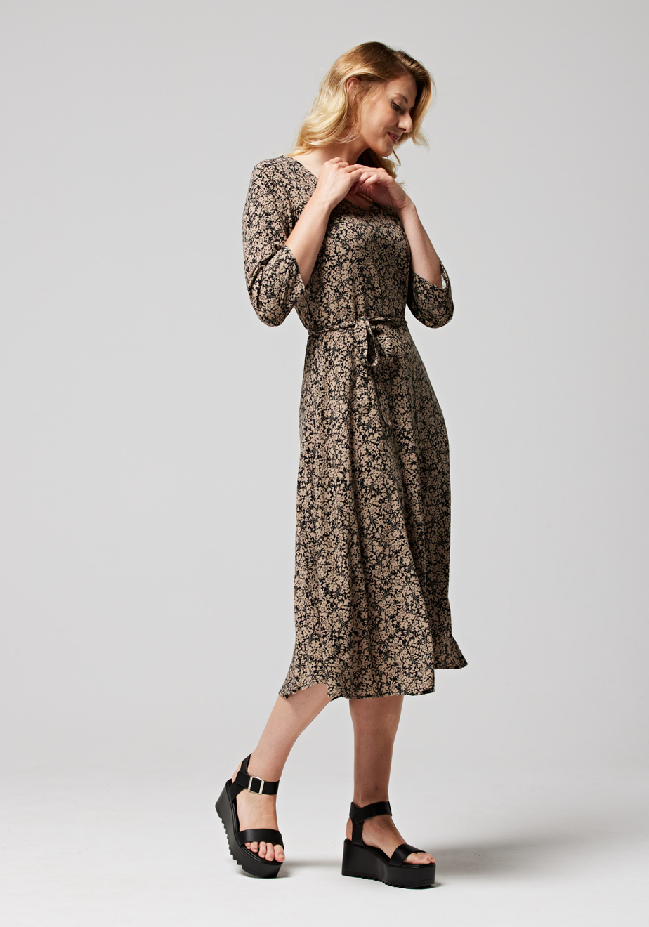 Wiązana sukienka midi 1147