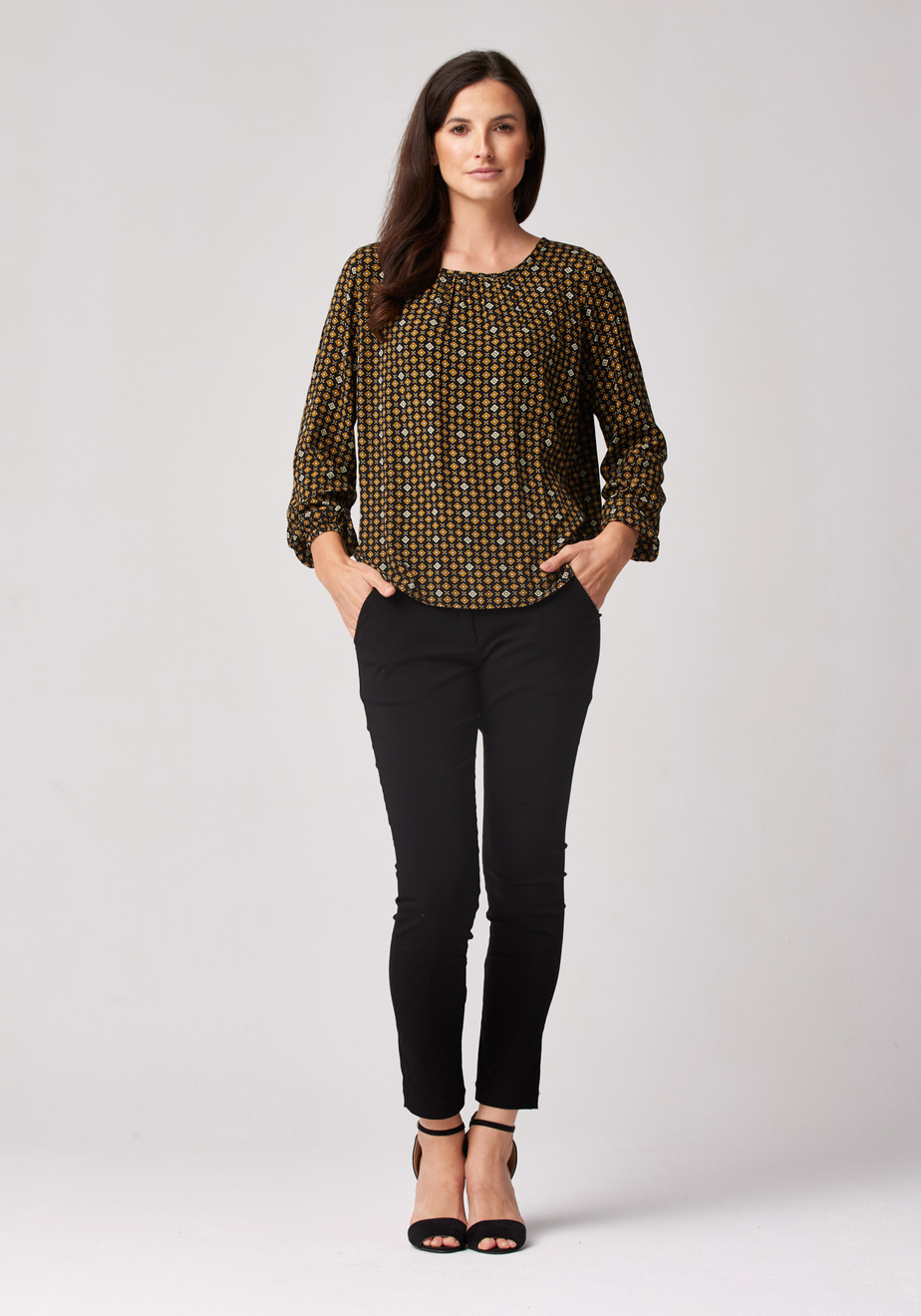 Wiskozowa luźna bluzka 3115