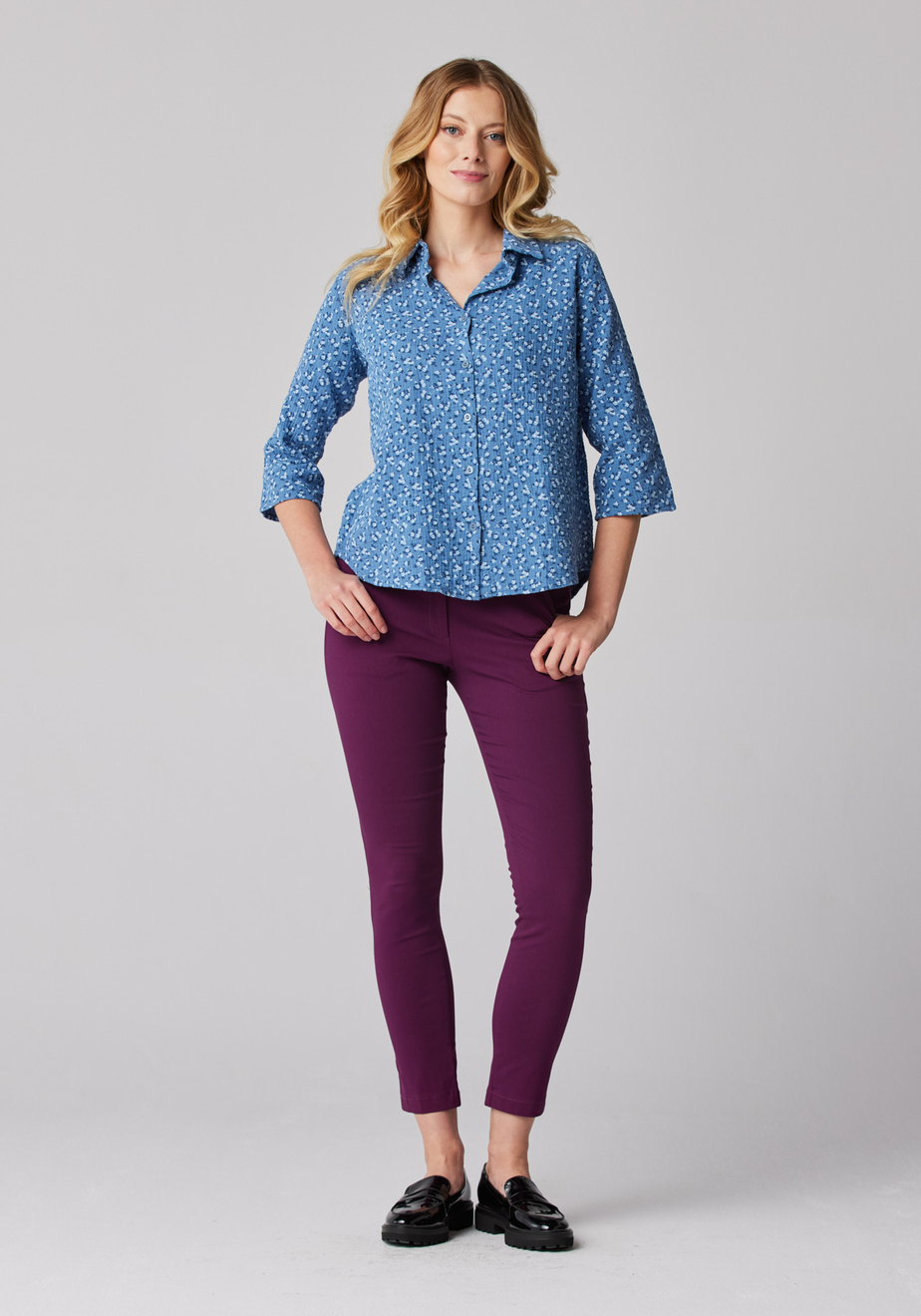 Śliwkowe spodnie 5179