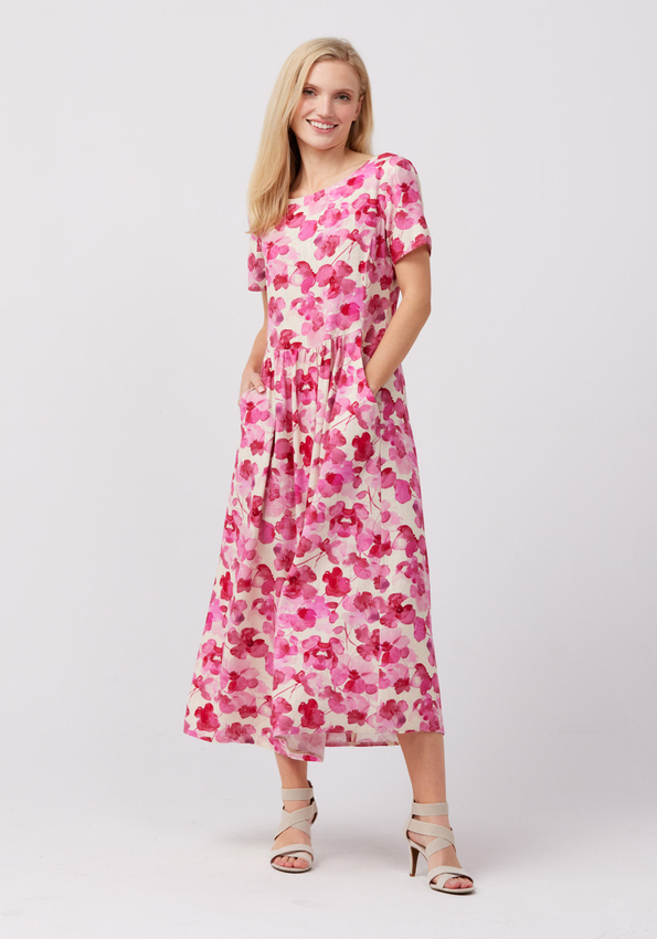 Sukienka z lnem 1341