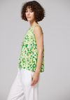 Letni top w zielone kółka 3043