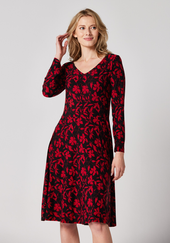 Sukienka w czerwone kwiaty 1846