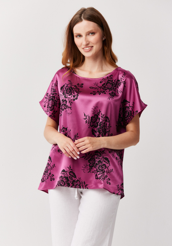 Bluzka w koronkowy wzór 3258