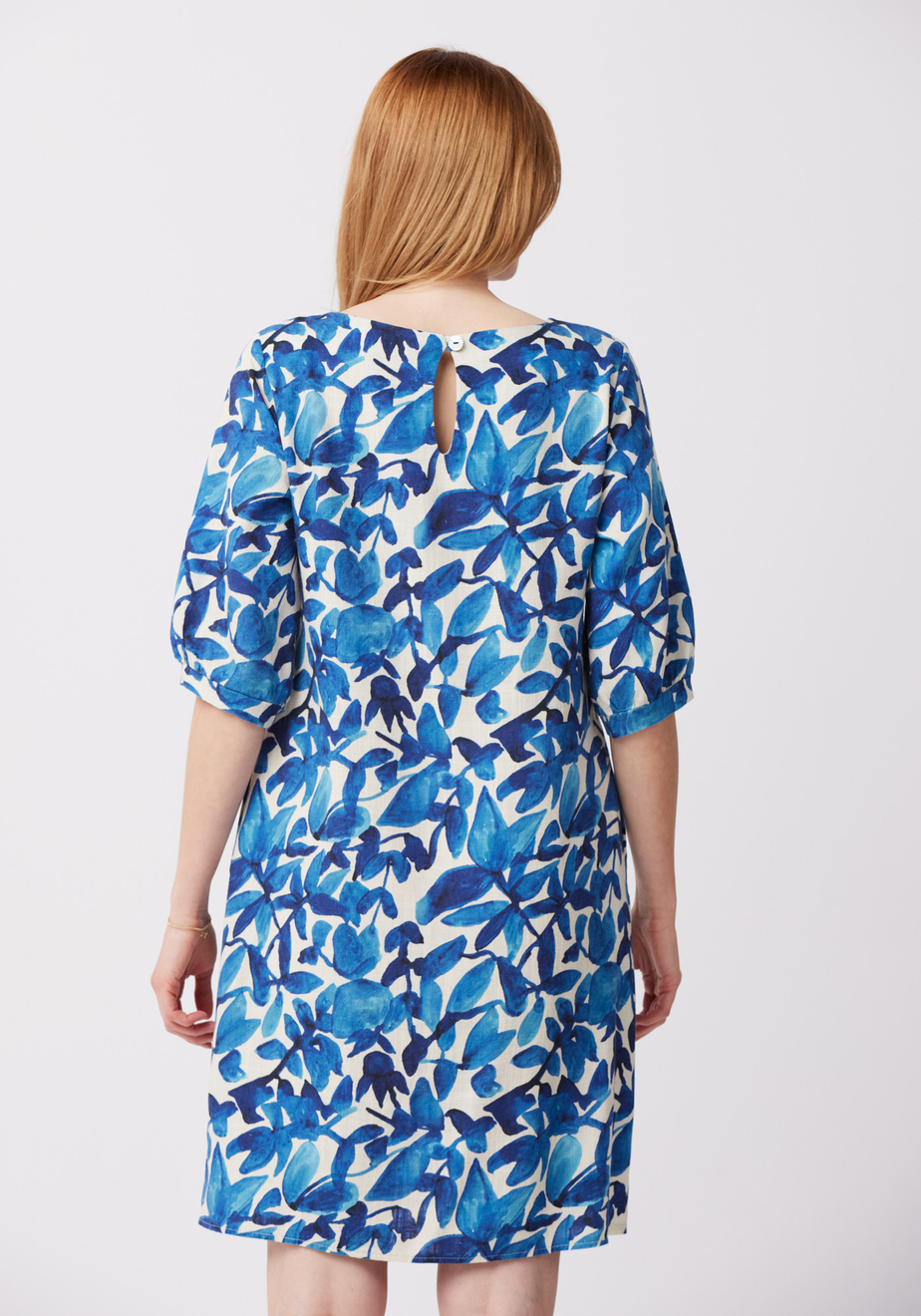 Prosta sukienka z lnem 1307