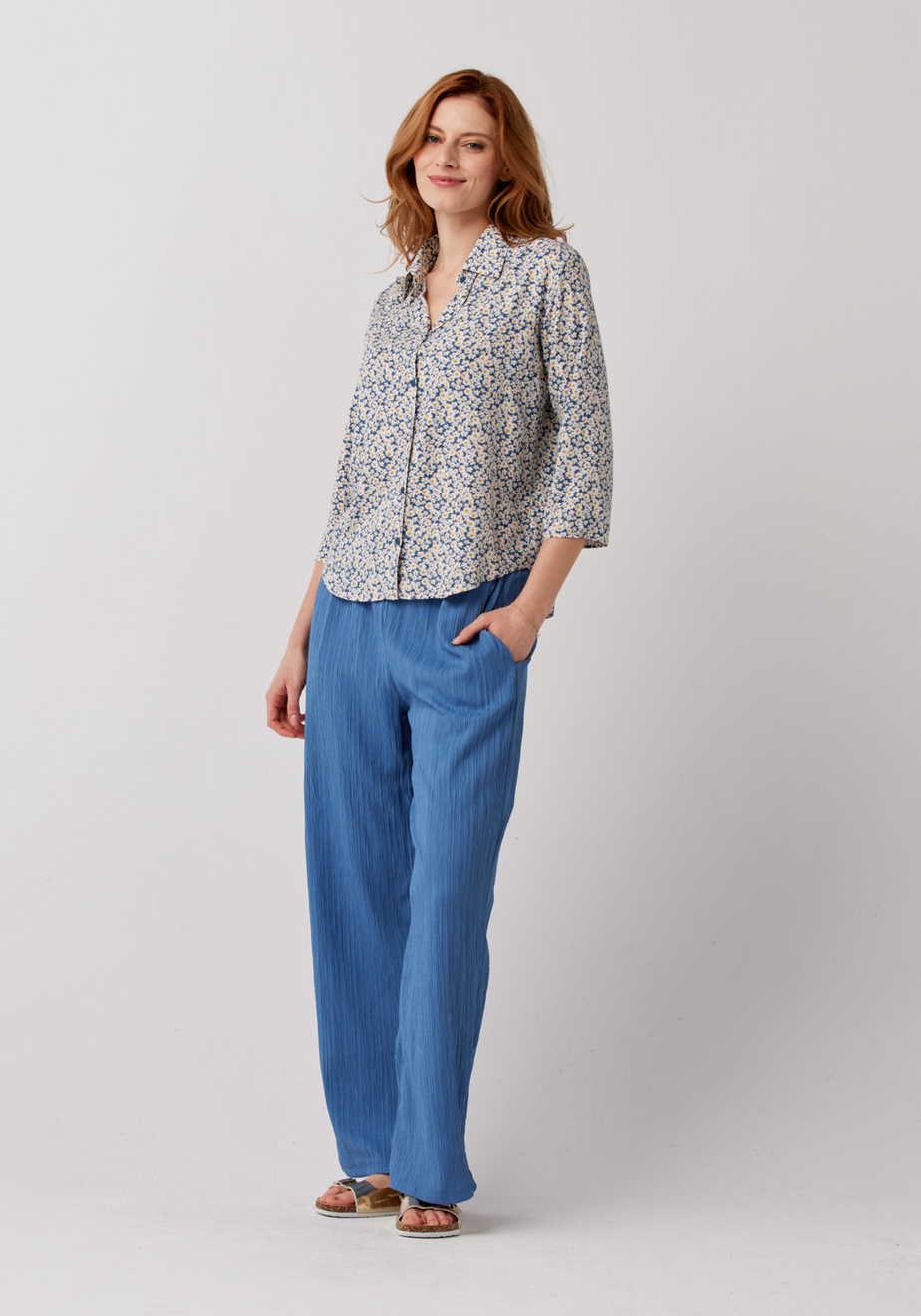 Niebieskie swobodne spodnie 5140