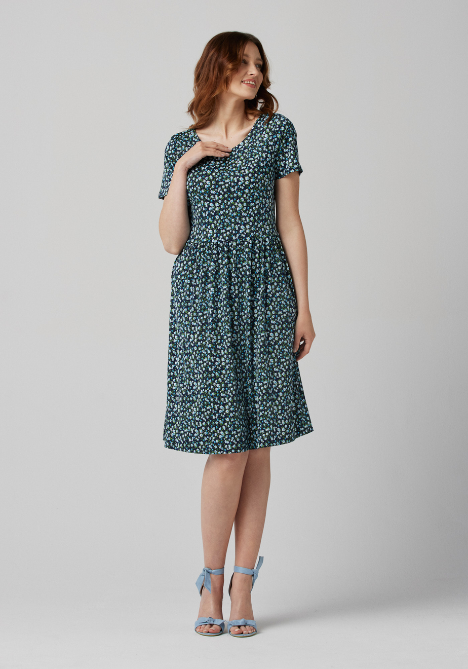 Sukienka w drobne jasne kwiatki 1250