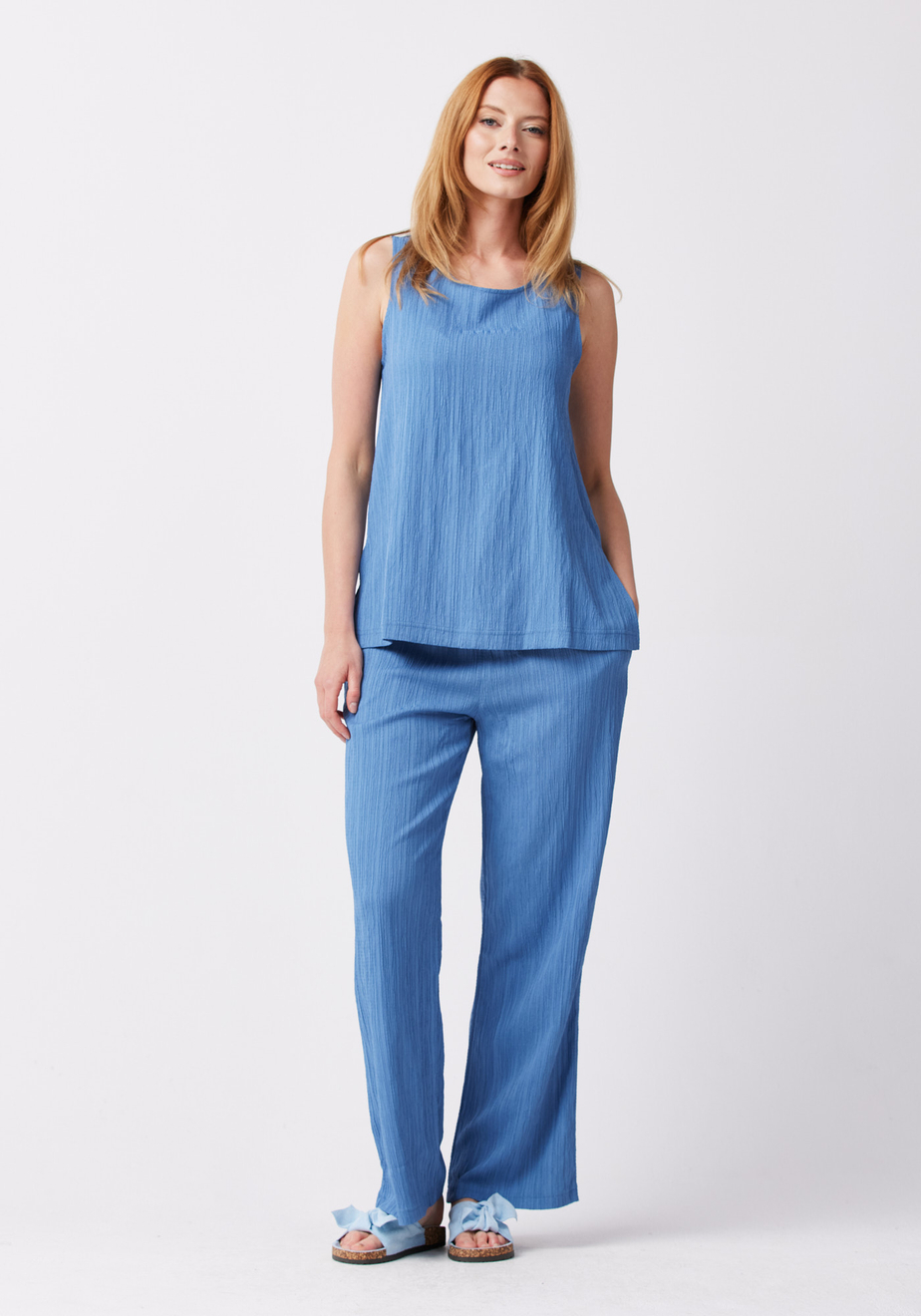 Niebieski kreszowany top 3440