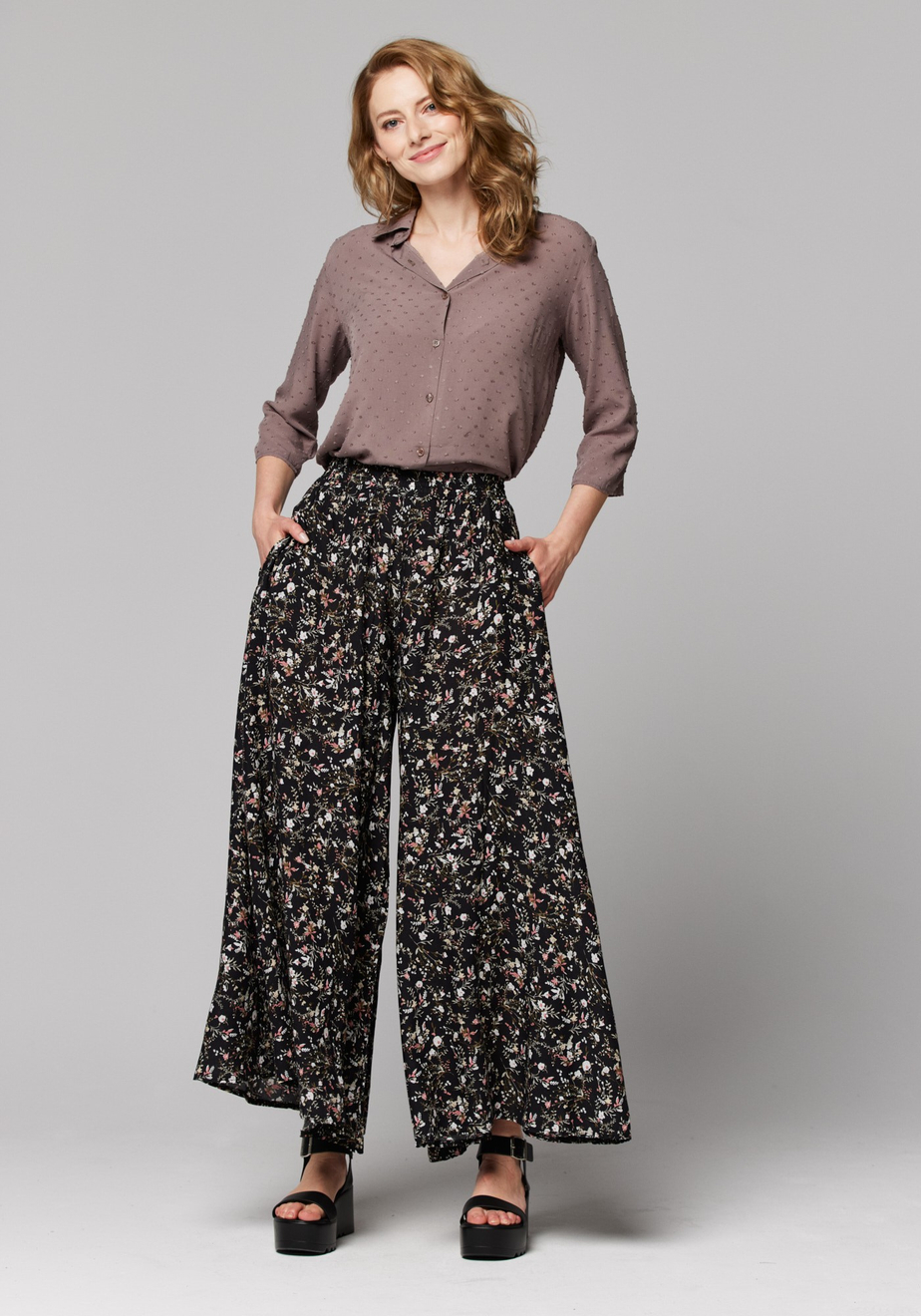 Brązowa koszula w groszki 3032