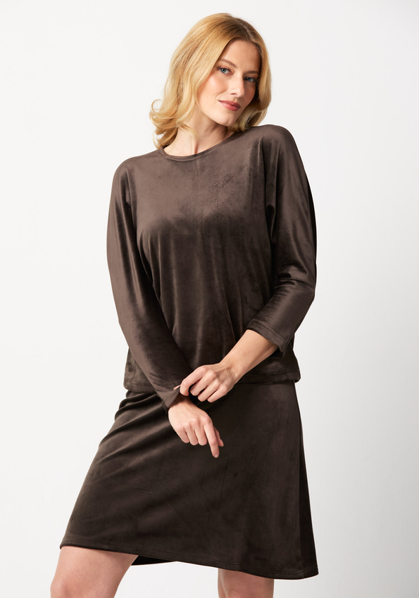 Welurowa bluzka 3438