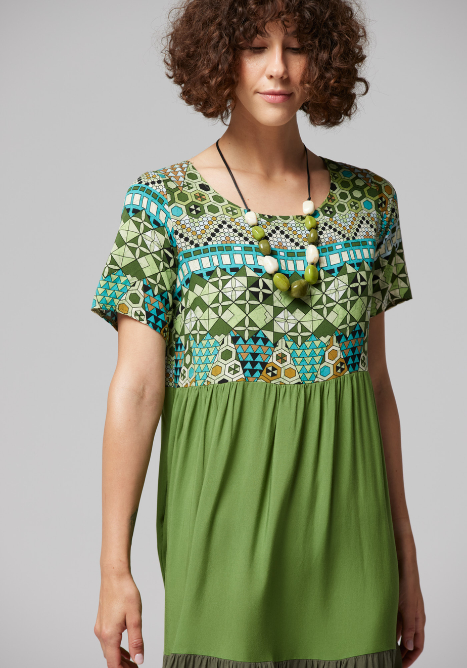 Maxi zielona sukienka 1057