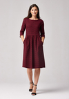 Elegancka bordowa sukienka 1778