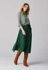 Zielona wiązana spódnica 2042